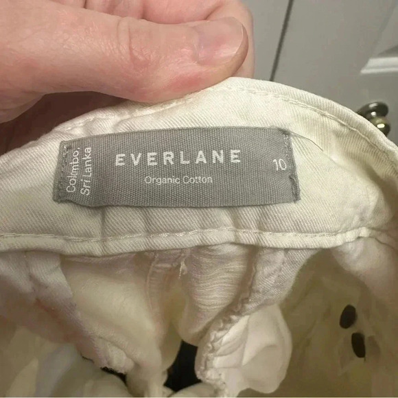 Everlane the tourist organic cotton high waist wide leg shorts size 10 - Picture 9 of 12